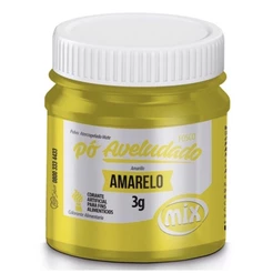 CORANTE PÓ AMARELO MIX 3G AVELUDADO FOSCO PARA DECORAÇÃO. (CHOCO)