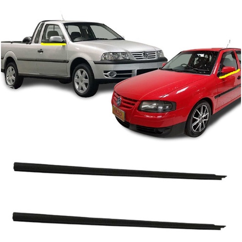 Jogo Borracha Vidro Pestana Externa Porta Saveiro G2 G3 G4 em Oferta na Shopee