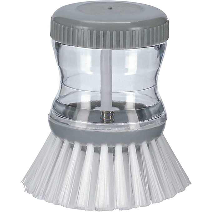 Escova de Cozinha com Reservatório para Detergente - Tamanho 9cm x 8cm - 1 Unidade