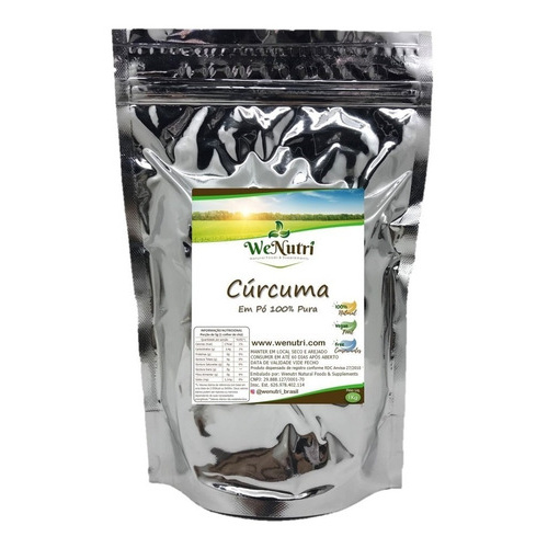 Açafrão Cúrcuma Extra Pura Indiana Wenutri 1kg (curcumina) em Oferta na Shopee