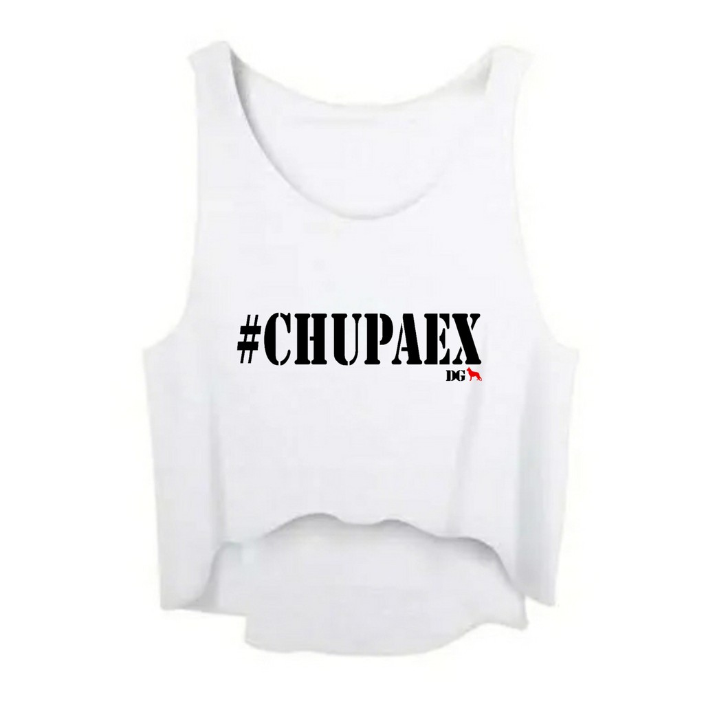 Regata cropped feminino malhar academia chupa ex namorado promoção