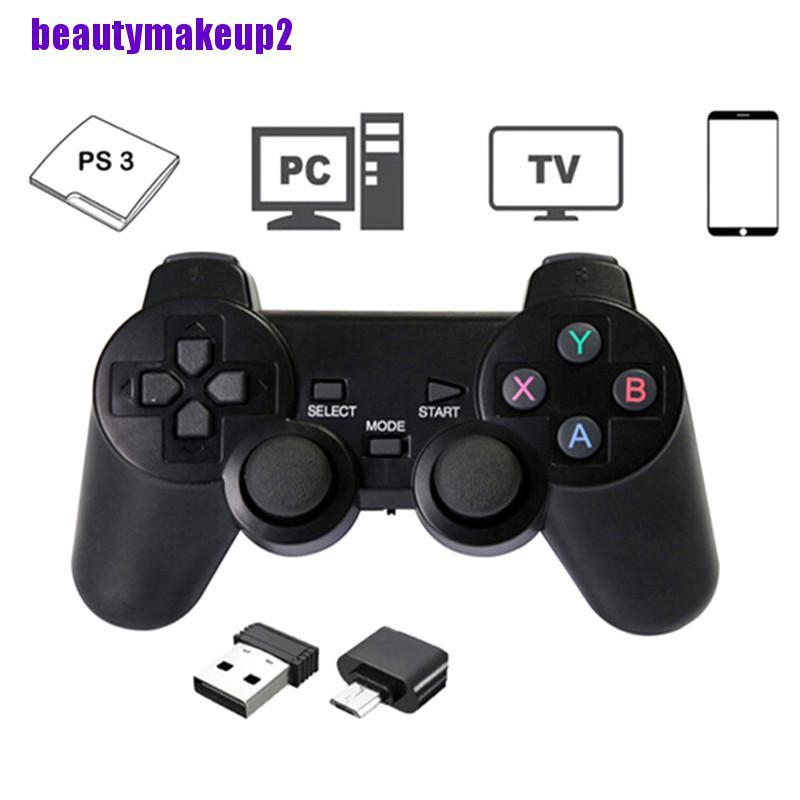 2.4Ghz Wireless Dual Joystick Control Game Controller Gamepad For Ps3 Pc Tv Box