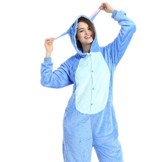 Pijama Stitch Adulto Com Capuz 80% Algodão 20% Poliéster A Pronta Entrega