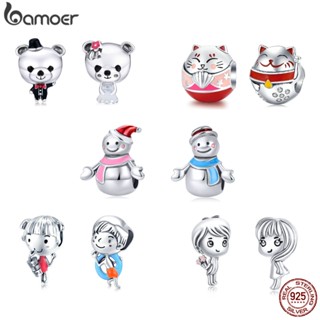 Bamoer 100% Prata Esterlina 925 Encantos Para Pulseira Diy Bonito Do Menino E Menina Orignal Pingentes Fit Presentes em Oferta na Shopee