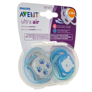 Chupeta de Bebê Ultra Air Dupla De 6 Até 18 Meses Plus Tamanho 2 Philips Avent
