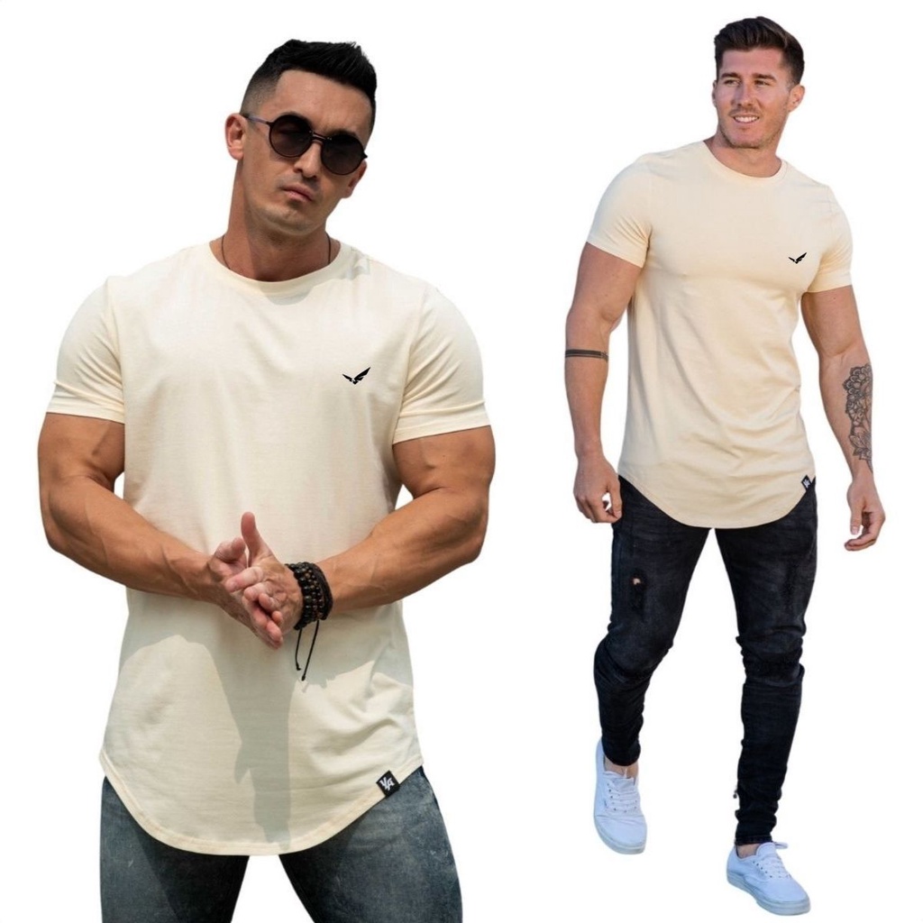 Camisa Masculina Camiseta Longline Swag Blusa Oversized Casul Treino  Academia Esoporte Lazer Fit Verão Moda - Escorrega o Preço
