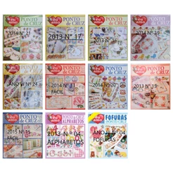 Kit 5 Revistas Eu Amo Ponto Cruz Editora Central Lote 4