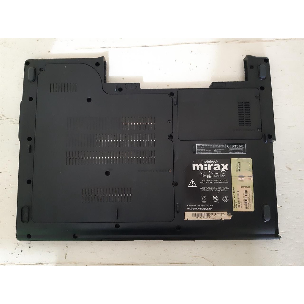 Carcaça Base Inferior Notebook Mirax
