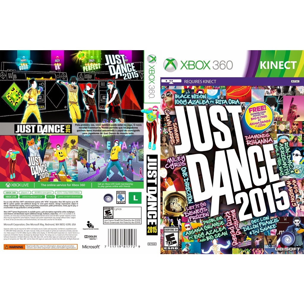 Just Dance 2015 P/ XBOX360 (LTU/LT/JTAG/RGH)