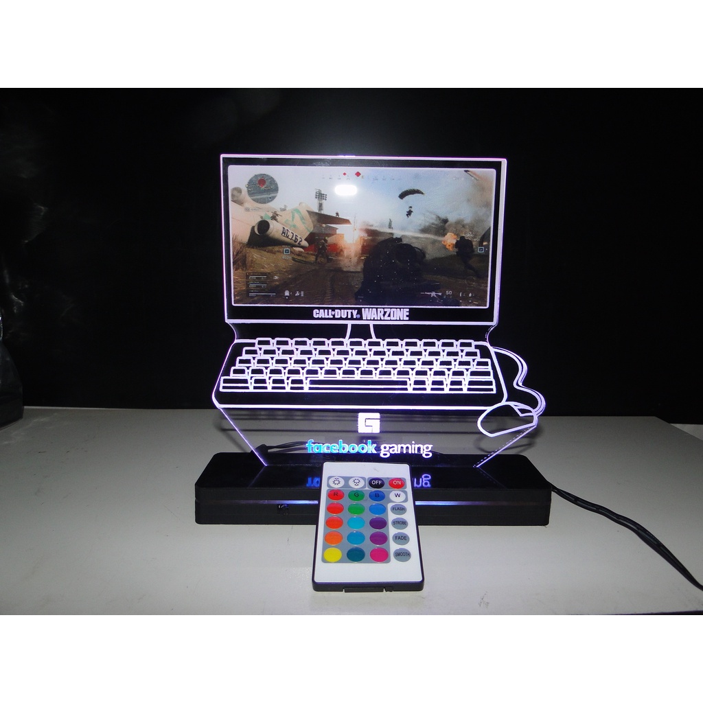 Luminária Abajur Computador Gamer PC Game