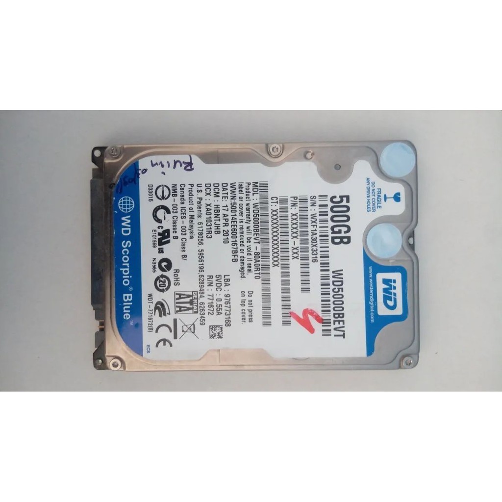 Placa Lógica Hd Western Digital Wd5000bevt-80a0rt0, 500gb!!! | Shopee ...