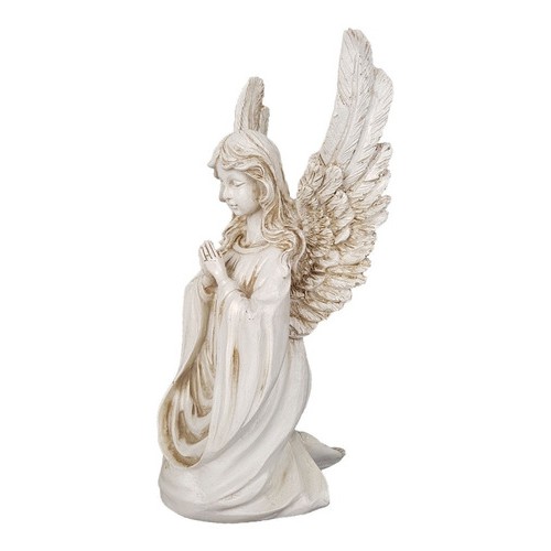 Imagem Anjo Da Guarda De Mesa Querubim Protetor Resina 21cm