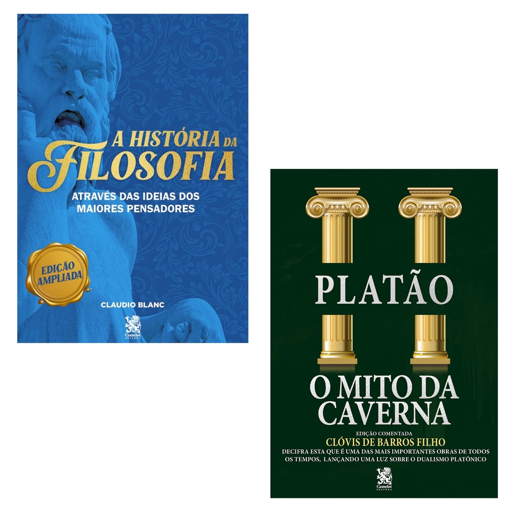 Kit O mito da Caverna Platão + O Grande livro da filosofia