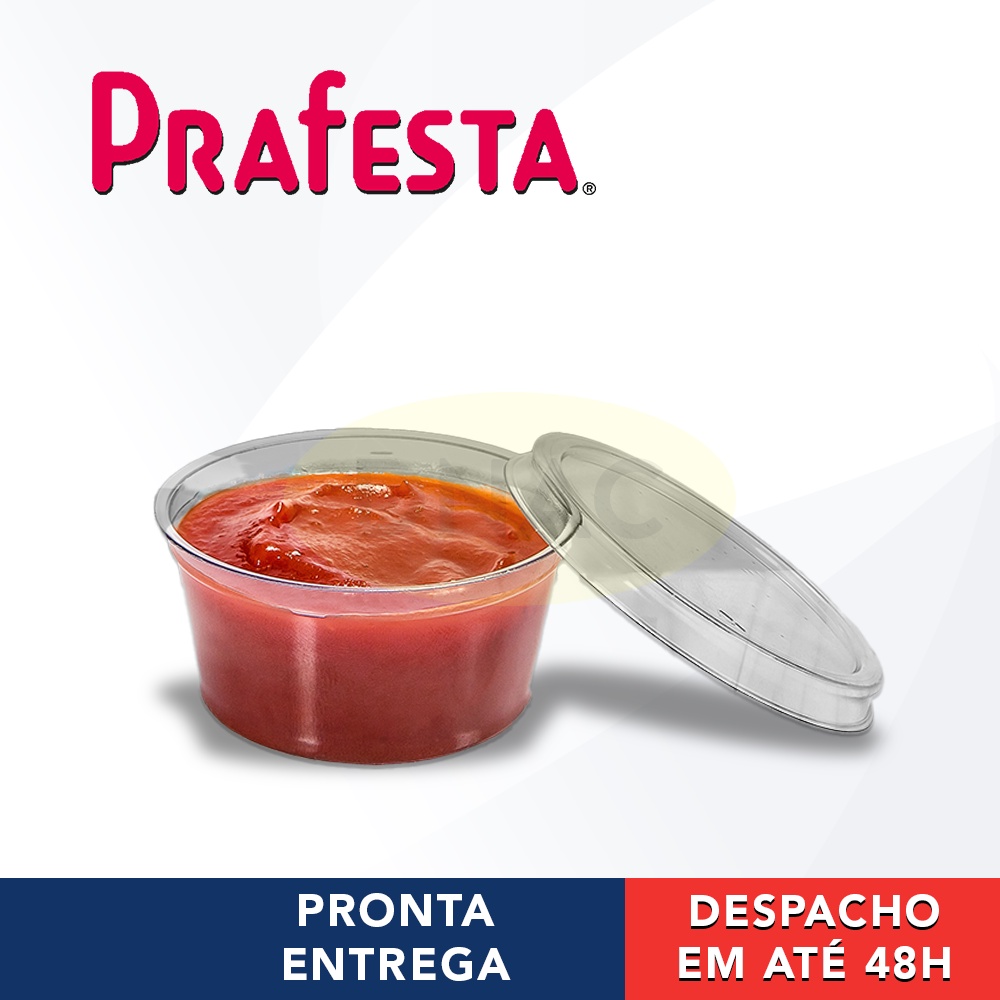 Potinho Embalagem Para Molho Delivery Com Tampa Descartável 30ml/60ml Com 20 Unidades em Oferta na Shopee