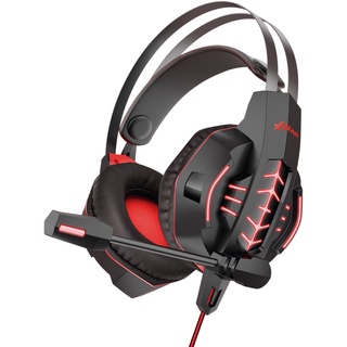 Fone de ouvido Gamer Headphone com Microfone LED entrada USB e P3 LC-843 Marca XTRAD