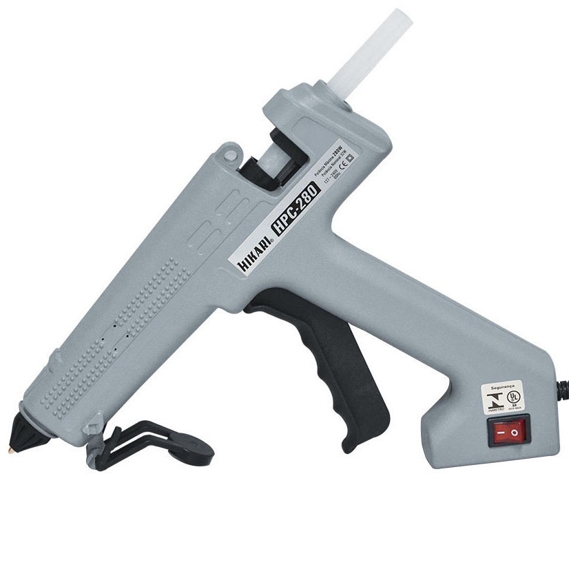 Pistola de Cola Quente 280W Profissional Industrial Hikari HPC-280