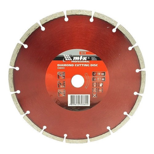 Disco Corte Diamantado Segmentado 9 Polegadas 230X22mm Esmerilhadeira