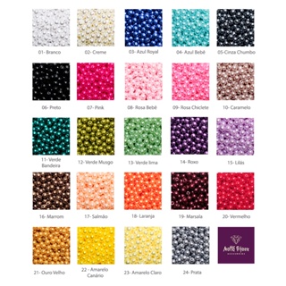 Perola ABS Inteira 4mm C/furo 1.000 Unidades em Oferta na Shopee