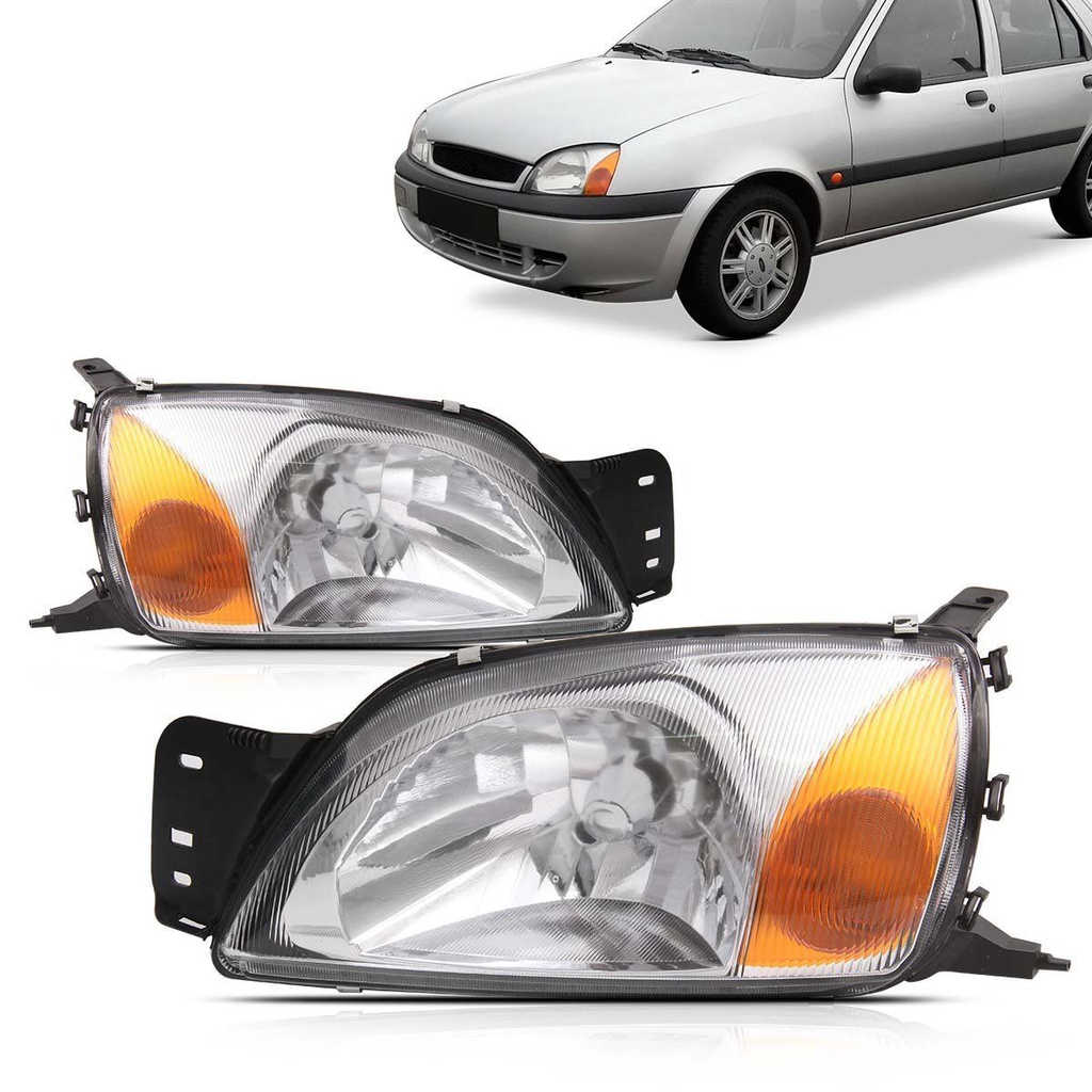 Par Farol Fiesta Courier 2000 2001 2002 Foco Simples Ambar