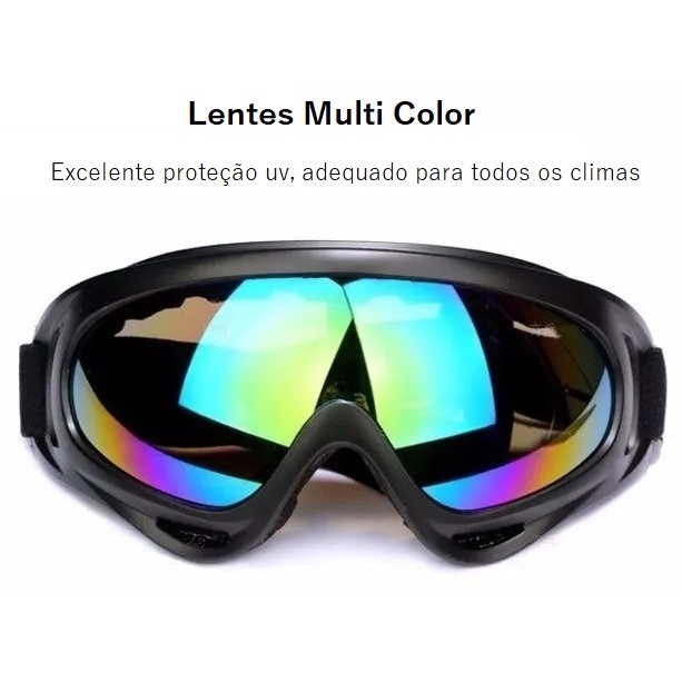 Óculos Multicores Jet Ski Snowboard Motocross Moto