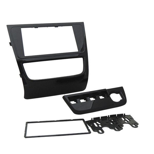 Moldura 2 Din Volks Gol, Voyage, Saveiro, G6 - Black Piano em Oferta na Shopee