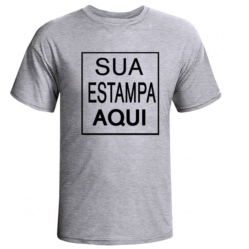 Camiseta Camisa Sua Arte Aqui Personalizada Foto Imagem Empresas Festas ...