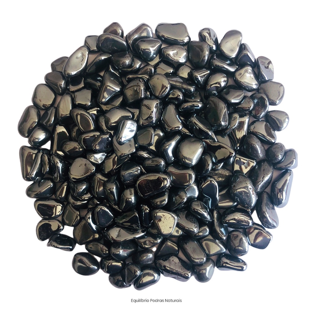 Pedra Natural Hematita Rolada Polida 0,5-1cm - 250g