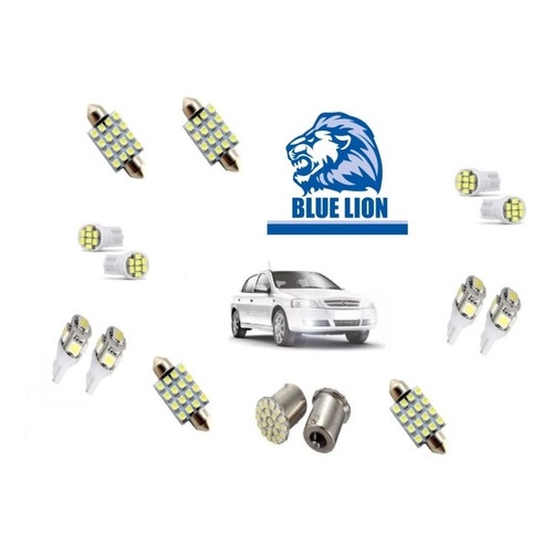 Kit Lampadas Super Branca + Led Astra Teto/farol/placa/ré