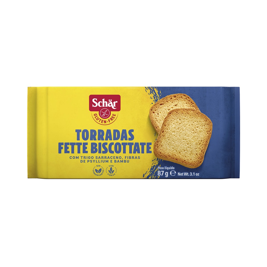 Torradas Sem Glúten 87g - Schar