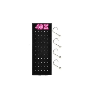 PROMOCAO Kit 40 Piercing Para Nariz Aço Cirugico ARGORINHA /PEDRARINHA
