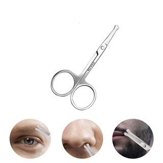 Tesoura De Segurança Multi-Usos Arredondado Nariz Aparador De Cabelo Com Ponta Redonda Para O Facial Sobrancelha Barba Bigode Corte