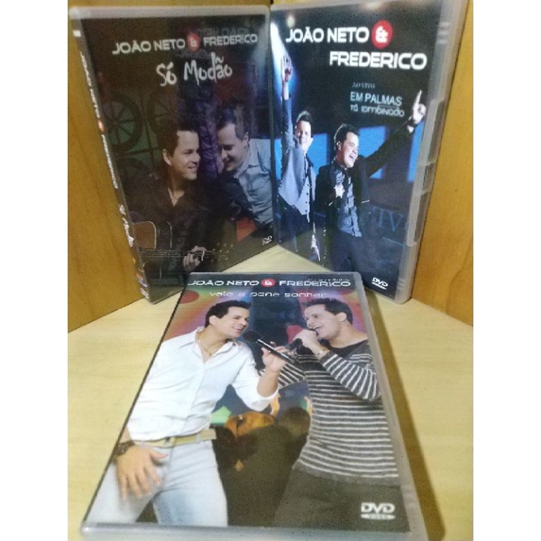 DVDs NOVOS - João Neto & Frederico - Ao vivo em Palmas - Só Modão - Vale a pena sonhar