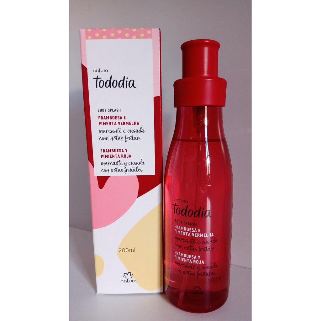 Perfume Natura Tododia Framboesa e Pimenta Vermelha - 200ml | Shopee Brasil