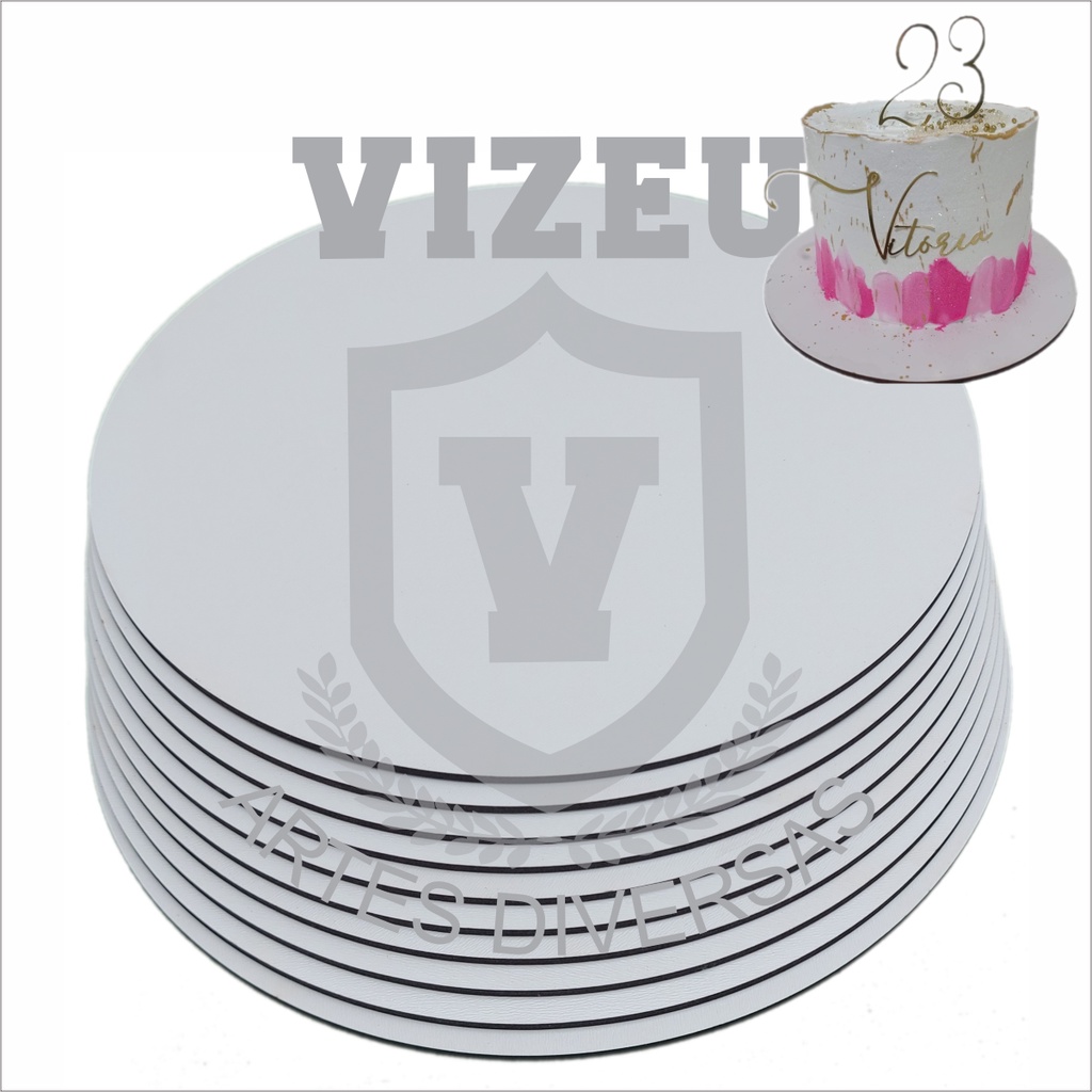 10 CAKEs BOARDs DE 28CM EM MDF 3MM - BASE PARA BOLOS