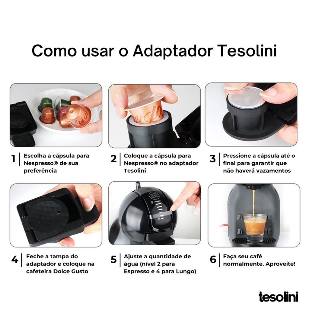 do an experiment another Adult Adaptador Capsulas Nespresso Para Dolce Gusto, Tesolini | Shopee Brasil