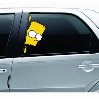 Adesivo Bart espionando - para carro em Oferta na Shopee