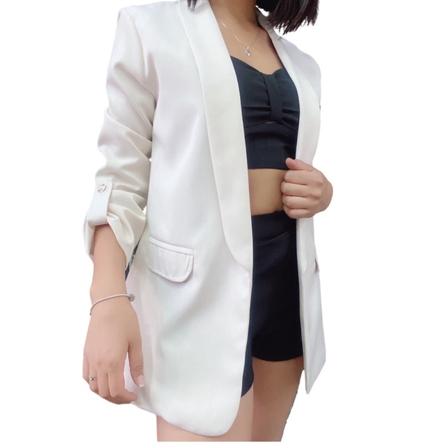 blazer max alfaiataria com forro inteiro feminina mimius moda