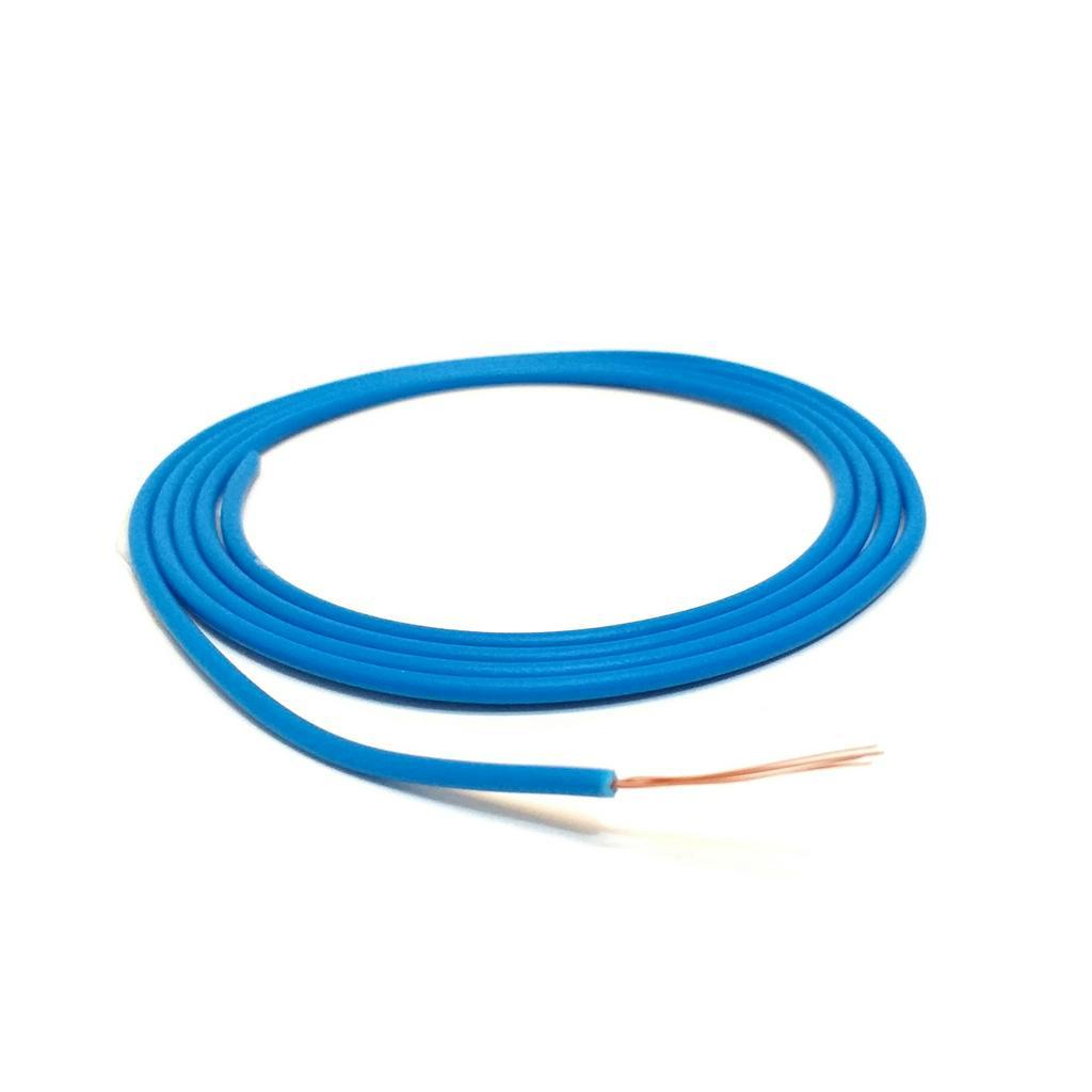 Cabo Auto 1 X 0,50 mm Azul Fio Remoto Cabinho Azul 10 Metros Flexível Som Automotivo Automóveis