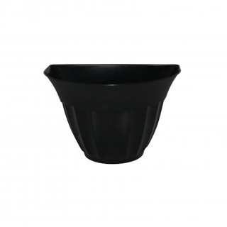 kit 10 Vaso de Parede 2 Litros Preto Cachepot Horta Vertical Planta Casa Jardim Mudas