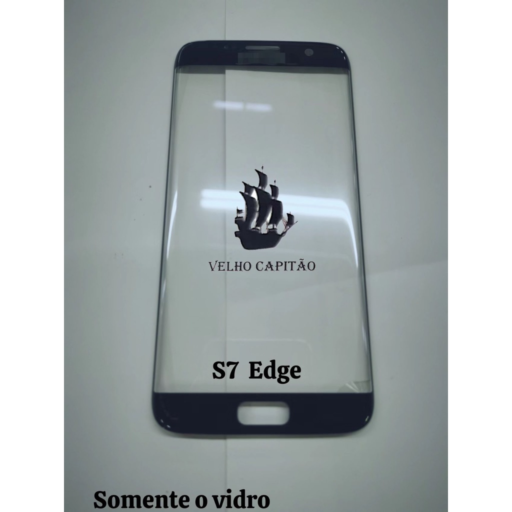 Vidro Frontal Da Tela Celular Samsung S7 Edge (Somente o vidro para recupera tela com vidro quebrado)