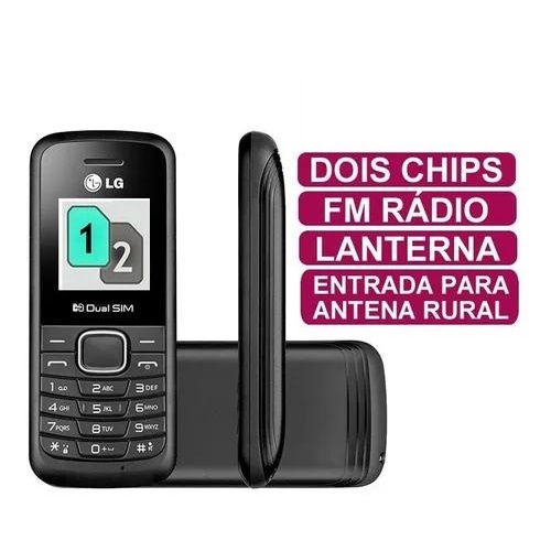 CELULAR LG B220 Dual SIM 32 MB preto 32 MB RAM