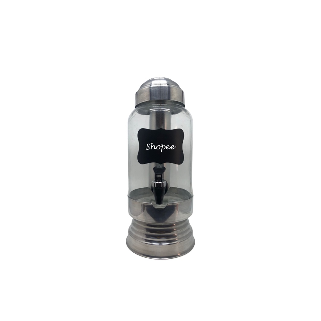 Suqueira, Refresqueira, Chopeira Capacidade 2,750ml Base E Tampa De Aluminio Polido, Porta Gelo Em Aluminio Polido