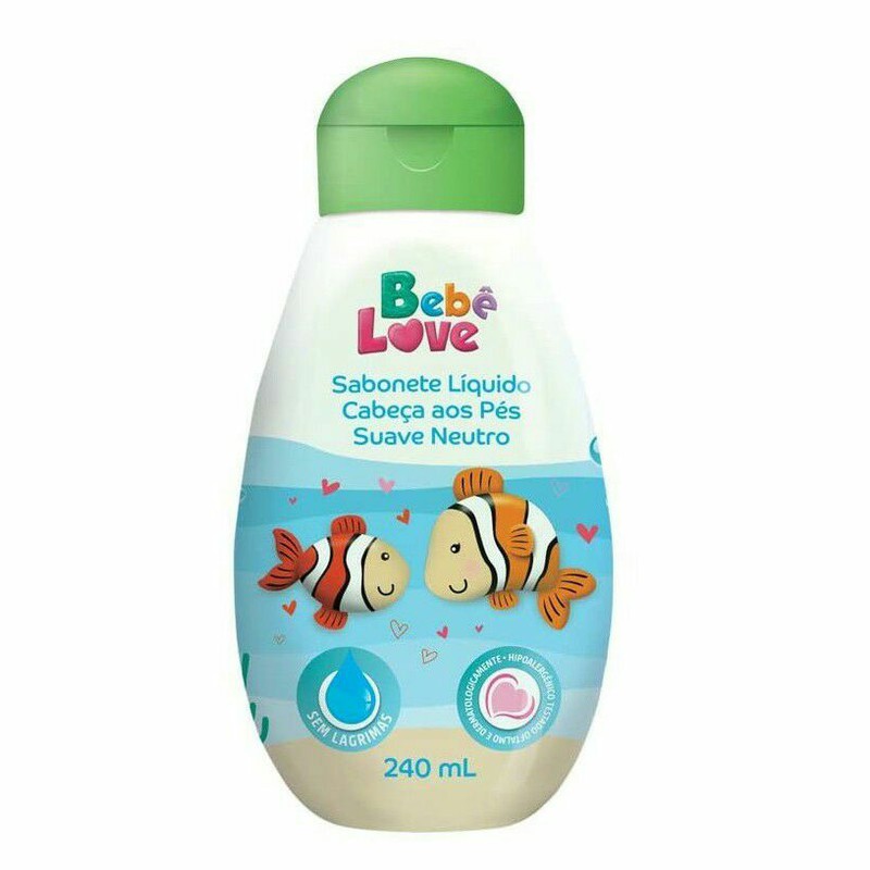 Sabonete Liquido Cabeca Aos Pes Bebe Love Suave Neutro 240ml Shopee Brasil