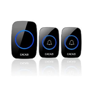 Campainha Sem Fio Cacazi A10 Alcance 300m 2 Transmissores em Oferta na Shopee
