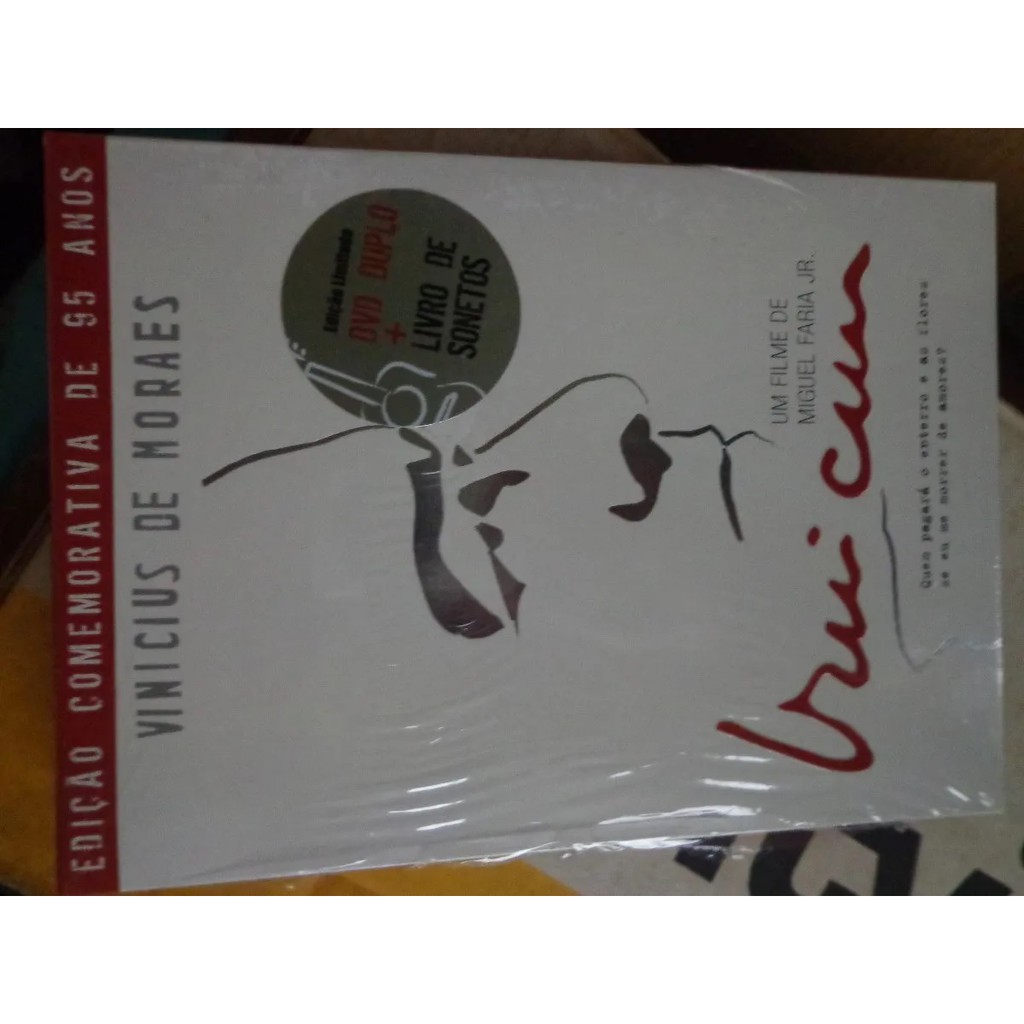 Vinícius Dvd Duplo + Livro De Sonetos deslacrado - documentário nacional