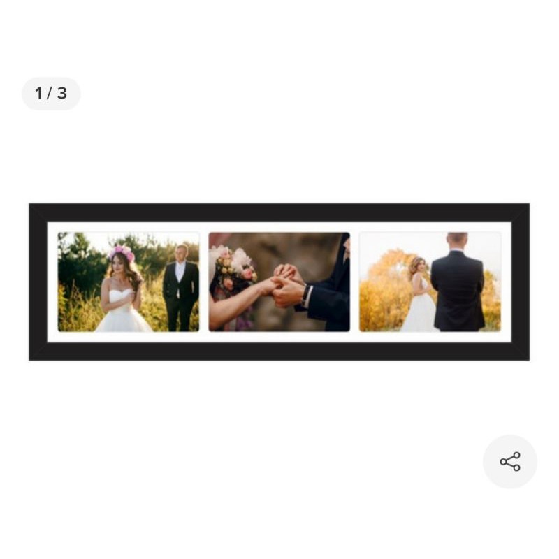 Painel para 3 fotos 15x21cm porta retratos de parede em Oferta na Shopee