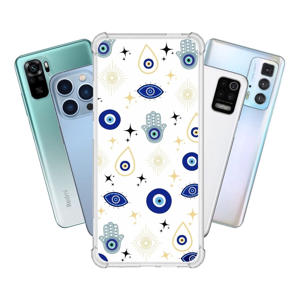 Capinha para Samsung A53 5G Anti Impacto Personalizada - Olho Grego Fundo transparente