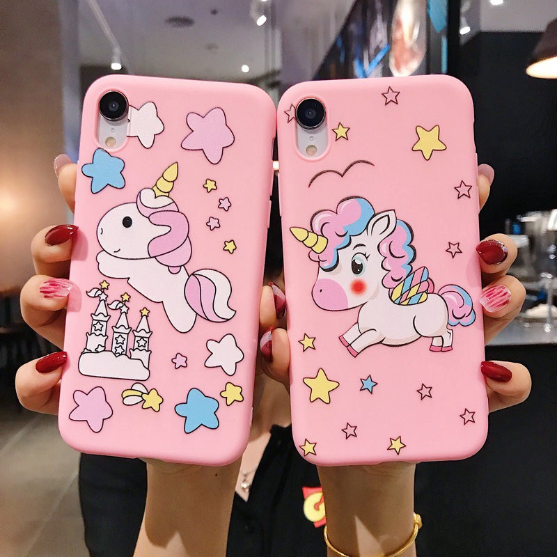 Para Samsung A57 A56 A37 A36 A35 A25 A17 A07 A16 A06 A15 A05 A05S A14 A04 A73 Unicórnio Dos Desenhos Animados Caso Macio