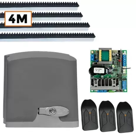 Kit 1 Motor DZ Rio 4m Crem 3 Control Portão Deslizante 400Kg em Oferta na Shopee