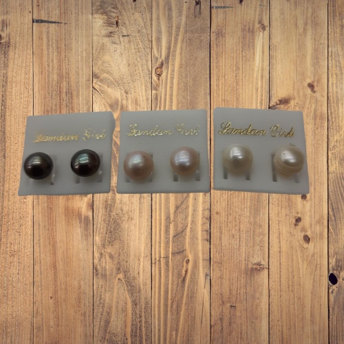 Brinco de Perola Cultivado de Agua Doce 1 Par em Oferta na Shopee